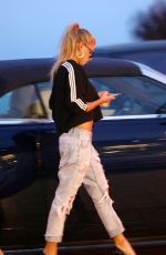 CHARLOTTE MCKINNEY in Ripped Jeans Out in Malibu 06/23/2017