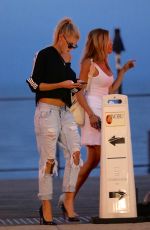 CHARLOTTE MCKINNEY in Ripped Jeans Out in Malibu 06/23/2017