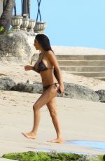 CHLOE KHAN in Bikini at a Beach in Barbados 06/01/2017