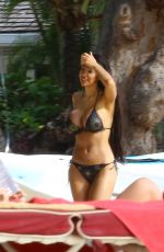 CHLOE KHAN in Bikini at a Beach in Barbados 06/01/2017