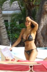 CHLOE KHAN in Bikini at a Beach in Barbados 06/01/2017