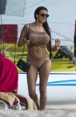 CHLOE KHAN on the Beach in Barbados 06/05/2017