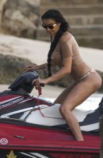 CHLOE KHAN on the Beach in Barbados 06/05/2017