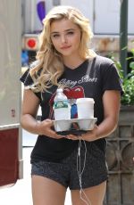 CHLOE MORETZ on the Set of Louis C.K. Untitled Movie Project in New York 06/14/2017