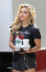 CHLOE MORETZ on the Set of Louis C.K. Untitled Movie Project in New York 06/14/2017