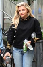 CHLOE MORETZ on the Set of Louis C.K. Untitled Movie Project in New York 06/17/2017