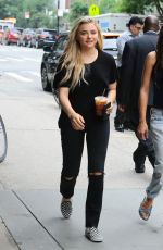 CHLOE MORETZ Out for Iced Drink in New York 06/05/2017