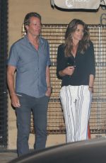 CINDY CRAWFORD and Rande Gerber at Nobu in Malibu