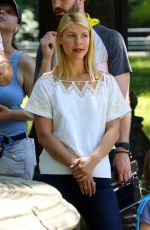 CLAIRE DANES on the Set of A Kid Like Jake in New York 06/20/2017