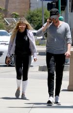 CORINNE OLYMPIOS and Jordan Gielchinsky Out for Lunch in Los Angeles 06/17/2017