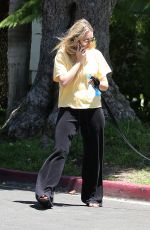 CORINNE OLYMPIOS Out with Her Dog in Los Angeles 06/16/2017