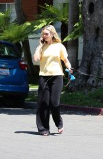 CORINNE OLYMPIOS Out with Her Dog in Los Angeles 06/16/2017