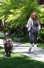 CORINNE OLYMPIOS Out with Her Dog in Los Angeles 06/17/2017