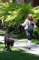 CORINNE OLYMPIOS Out with Her Dog in Los Angeles 06/17/2017