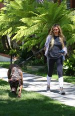 CORINNE OLYMPIOS Out with Her Dog in Los Angeles 06/17/2017