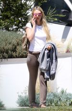 CORINNE OLYMPIOS Walks Her Dog Out in Los Angeles 06/15/2017