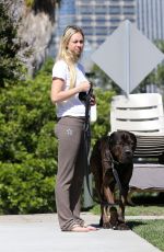 CORINNE OLYMPIOS Walks Her Dog Out in Los Angeles 06/15/2017