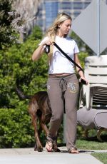 CORINNE OLYMPIOS Walks Her Dog Out in Los Angeles 06/15/2017