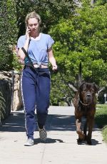 CORRINE OLYMPIOS Walks Her Dog Out in Los Angeles 06/15/2017