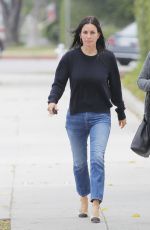 COURTENEY COX Leaves a Hair Salon in Beverly Hills 06/06/2017