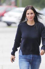 COURTENEY COX Leaves a Hair Salon in Beverly Hills 06/06/2017