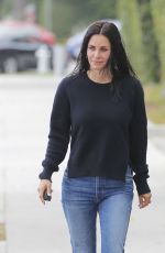 COURTENEY COX Leaves a Hair Salon in Beverly Hills 06/06/2017