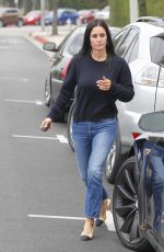 COURTENEY COX Leaves a Hair Salon in Beverly Hills 06/06/2017