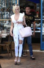 COURTNEY STODDEN Out for Lunch at Little Next Door in West Hollywood 06/21/2017