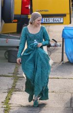 DAISY RIDLEY on the set of Ophelia Movie in Krivoklad 06/04/2017