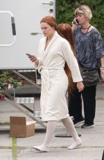 DAISY RIDLEY on the set of Ophelia Movie in Krivoklad 06/04/2017