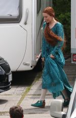 DAISY RIDLEY on the set of Ophelia Movie in Krivoklad 06/04/2017