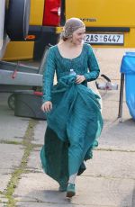 DAISY RIDLEY on the set of Ophelia Movie in Krivoklad 06/04/2017