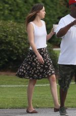 DAKOTA JOHNSON on the Set of The Penaut Butter Falcon in Savannah 06/28/2017