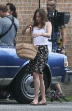 DAKOTA JOHNSON on the Set of The Penaut Butter Falcon in Savannah 06/28/2017