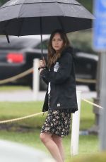 DAKOTA JOHNSON on the Set of The Penaut Butter Falcon in Savannah 06/28/2017