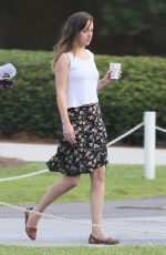 DAKOTA JOHNSON on the Set of The Penaut Butter Falcon in Savannah 06/28/2017