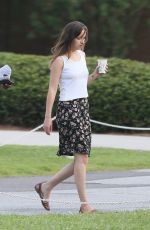 DAKOTA JOHNSON on the Set of The Penaut Butter Falcon in Savannah 06/28/2017