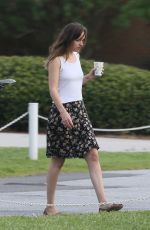 DAKOTA JOHNSON on the Set of The Penaut Butter Falcon in Savannah 06/28/2017