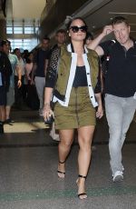 DEMI LOVATO at LAX Airport in Los Angeles 06/17/2017