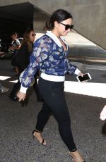 DEMI LOVATO at Los Angeles International Airport 06/21/2017