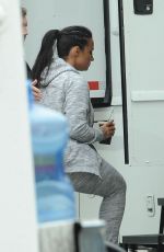DEMI LOVATO on the Set of a Fabletics Commercial in Los Angeles 06/06/2017