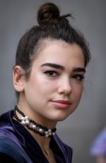 DUA LIPA Arrives at BBC Radio 1 in London 06/02/2017