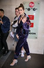 DUA LIPA Arrives at BBC Radio 1 in London 06/02/2017