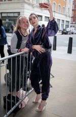 DUA LIPA Arrives at BBC Radio 1 in London 06/02/2017