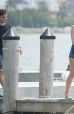 DUA LIPA in Bikini Top Out in Miami 06/14/2017