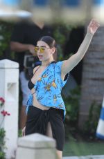 DUA LIPA on the Set of Her Music Video in Miami Beach 06/15/2017