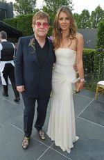ELIZABETH HURLEY at Elton John Aids Foundation Benefit in Windsor 06/22/2017