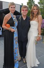 ELIZABETH HURLEY at Elton John Aids Foundation Benefit in Windsor 06/22/2017