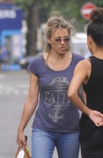 ELIZABETH HURLEY Out and About in London 06/22/2017
