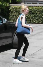 ELLE FANNING Arrives at Dance Academy in North Hollywood 06/10/2017